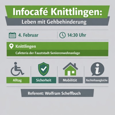 Infocafé Knittlingen informiert über Leben mit Gehbehinderung